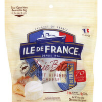 Ile De France Cheese, Soft Ripened, Brie Bites - 5 Each 