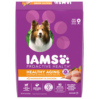 IAMS Dog Food, Super Premium, Chicken & Whole Grain Recipe, Healthy Aging, Mature - 15 Pound