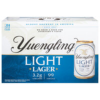 Yuengling Beer, Light, Lager, 24 Pack