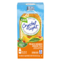 Crystal Light On-The-Go Sugar Free Peach Mango Green Tea Powdered Drink Mix - 0.8 Ounce