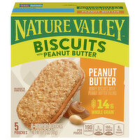 Nature Valley Biscuits, Peanut Butter - 5 Each 