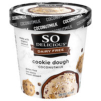 So Delicious Dairy Free Frozen Dessert, Non-Dairy, Coconutmilk, Cookie Dough - 1 Pint 