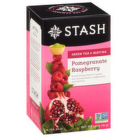 Stash Green Tea & Matcha, Pomegranate Raspberry, Bags - 18 Each 
