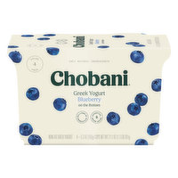 Chobani Yogurt, Greek, Non-Fat, Blueberry, Value Pack - 4 Each 