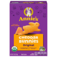 Annie's Baked Crackers, Organic, Cheddar Bunnies - 7.5 Ounce 