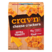 Crav'n Flavor Cheese Crackers, Extra Toasty - 12.4 Ounce 