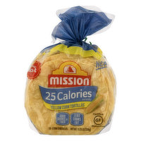 Mission Tortillas, Yellow Corn, Super Soft, 25 Calories