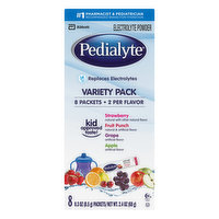 Pedialyte Electrolyte Powder, Variety Pack - 8 Each 