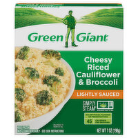 Green Giant Cauliflower & Broccoli, Cheesy Riced, Lightly Sauced - 7 Ounce