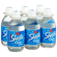 Shasta Sparkling Soda, Club - 6 Each 