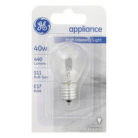 GE Light Bulb, High Intensity Light, Appliance, 40 Watts - 1 Each 