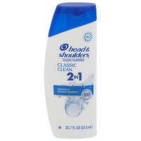 Head & Shoulders Shampoo + Conditioner, Classic Clean, 2 in 1 - 20.7 Fluid ounce 