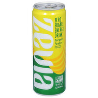 Zevia Energy Drink, Zero Sugar, Pineapple Paradise