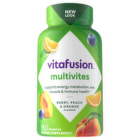 Vitafusion Multivites, Gummies, Berry, Peach & Orange Flavor - 150 Each 