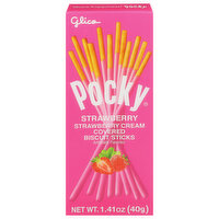 Pocky Biscuit Sticks, Strawberry, Strawberry Cream Covered