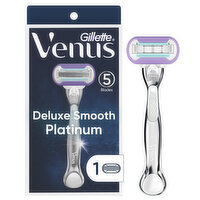 Gillette Razor, Platinum, Deluxe Smooth - 1 Each 