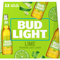 Bud Light Beer, Lager, Premium Light, Lime