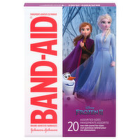 Band-Aid Adhesive Bandages, Disney Frozen II, Assorted Sizes - 20 Each 