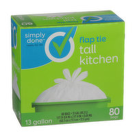 Simply Done Flap Tie Tall Kitchen Bags - 80 Each 
