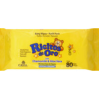 Ricitos de Oro Baby Wipes, Refill Pack - 80 Each 