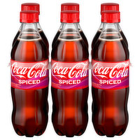 Coca-Cola Spiced Bottles, 16.9 fl oz, 6 Pack - 101.4 Ounce 