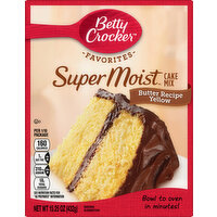 Betty Crocker Cake Mix, Butter Recipe Yellow - 15.25 Ounce 