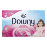 Downy Fabric Softener, April Fresh, Sheets - 120 Each 