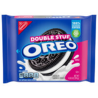 OREO OREO Double Stuf Chocolate Sandwich Cookies, 14.03 oz - 14.03 Ounce 