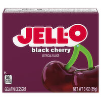 Jell-O Gelatin Dessert, Black Cherry - 3 Ounce 