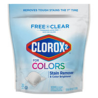 Clorox 2 Stain Remover & Color Brightener, Free & Clear, for Colors