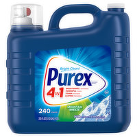 Purex Detergent, Concentrated, HE, Mountain Breeze, 4 in 1