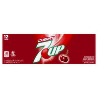 7-UP Soda, Caffeine Free, Cherry Flavored, 12 Pack