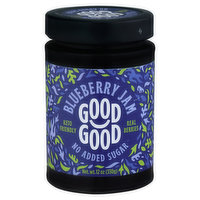 Good Good Jam, No Added Sugar, Blueberry - 12 Ounce 