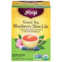 Yogi Green Tea, Blueberry Slim Life, Tea Bags - 16 Each