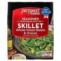 Pictsweet Farms Whole Green Beans & Onions, Seasoned - 14 Ounce 