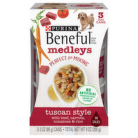 Beneful Dog Food, Medleys, Tuscan Style - 3 Each 