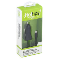 Hottips Car Charger, with Micro-USB Connector, 3 Foot - 1 Each 