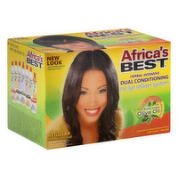 Africas Best Relaxer System, No-Lye, Herbal Intensive Dual Conditioning, Regular - 1 Each 