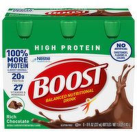 Boost Nutritional Drink, Balanced, High Protein, Rich Chocolate - 12 Each 