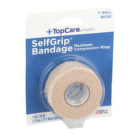 Topcare Maximum Compression Wrap Bandage 1" Roll, Beige