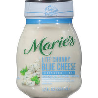 Marie's Dressing + Dip, Lite Chunky Blue Cheese - 12 Fluid ounce 