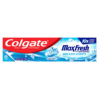 Colgate Toothpaste, with Whitening, Breath Strips, Cool Mint - 6.3 Ounce 