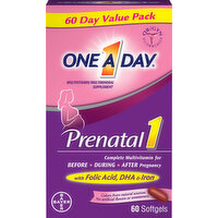 One A Day Multivitamin, Prenatal 1, Value Pack, Softgels - 60 Each 