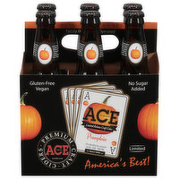 Ace Beer, Craft Cider, Pumpkin, California - 6 Each 