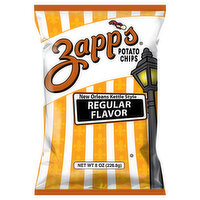 Zapp's Potato Chips, Regular Flavor, New Orleans Kettle Style - 8 Ounce 