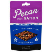 Pecan Nation Healthy Snacking Pecans, Maple - 4 Ounce 