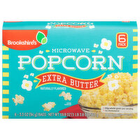 Brookshire's Extra Butter Microwave Popcorn - 6 Each 