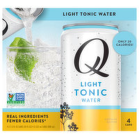 Q Tonic Water, Light - 4 Each