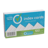 Simply Done Ruled Index Cards - 100 Each 