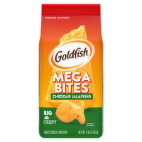 Goldfish Baked Snack Crackers, Cheddar Jalapeno, Mega Bites - 5.9 Ounce 